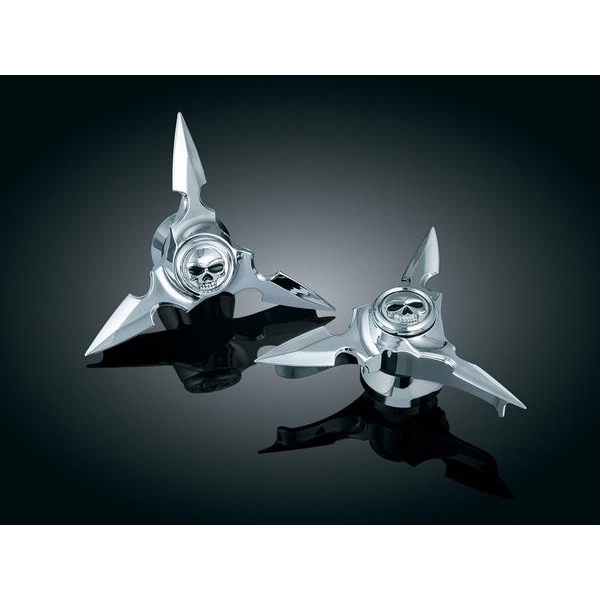 SPUN BLADE AXLE CAPS, ZOMBIE<br> 00-07 TOUR